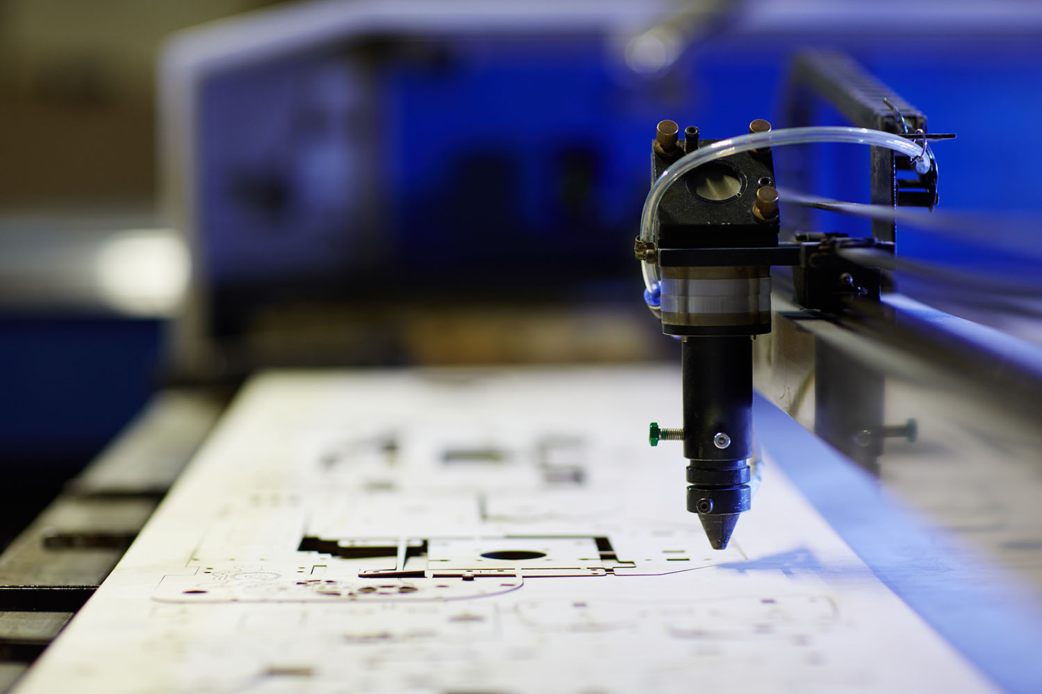 Photo of Laser Cutting in Progress